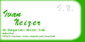 ivan neizer business card